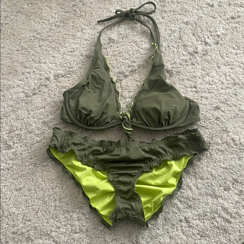 Victoria’s Secrets Essential Ruffled Bikini